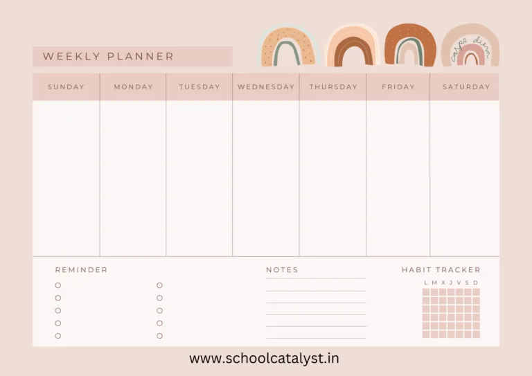 Class Schedule Template School Catalyst