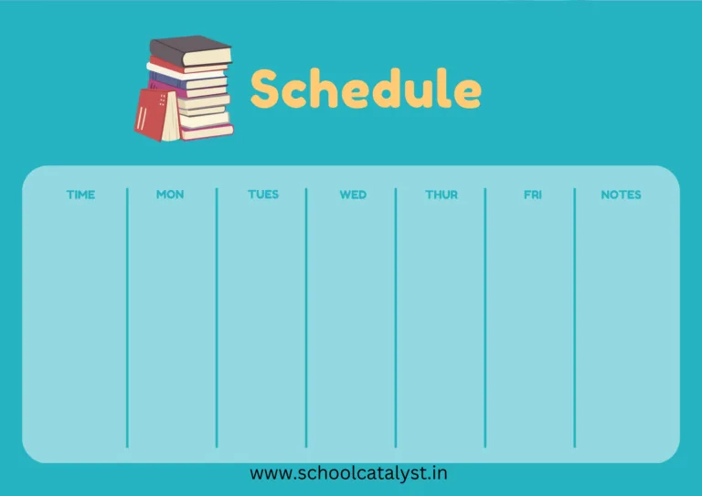 Class Schedule Template School Catalyst