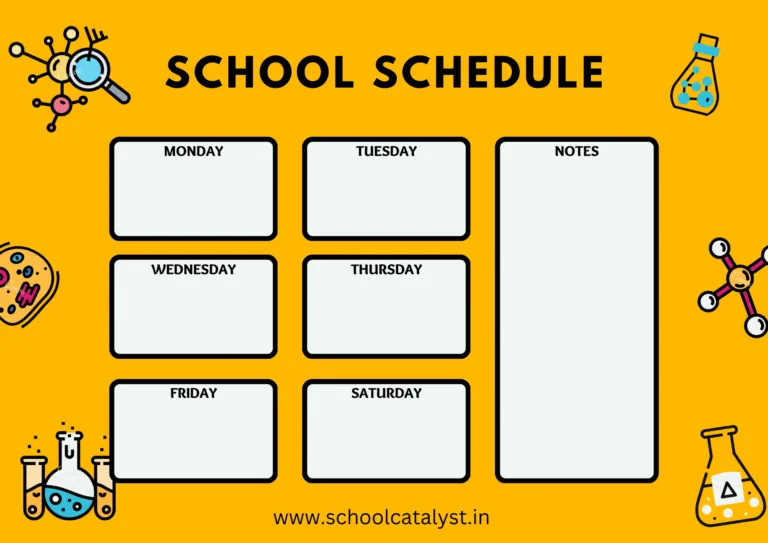 Class Schedule Template School Catalyst
