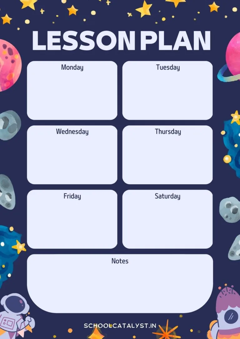 Lesson Plan template School Catalyst