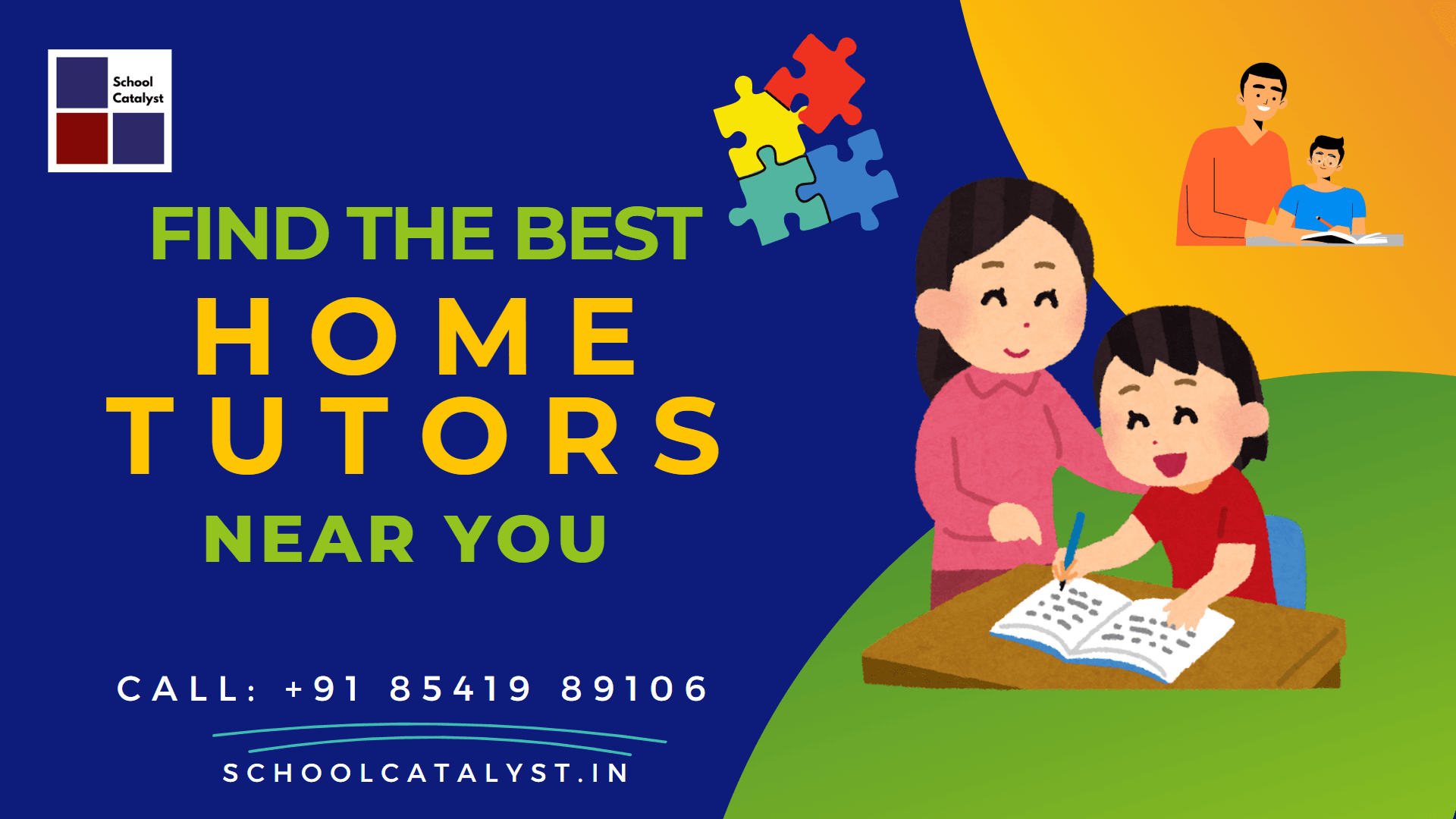 Home tutor near me - Home tuition near me - School Catalyst